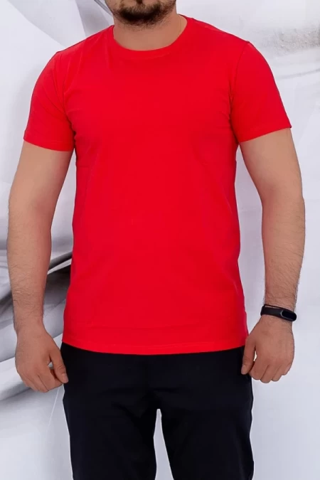 Herren t -Shirt D236 rot Mode