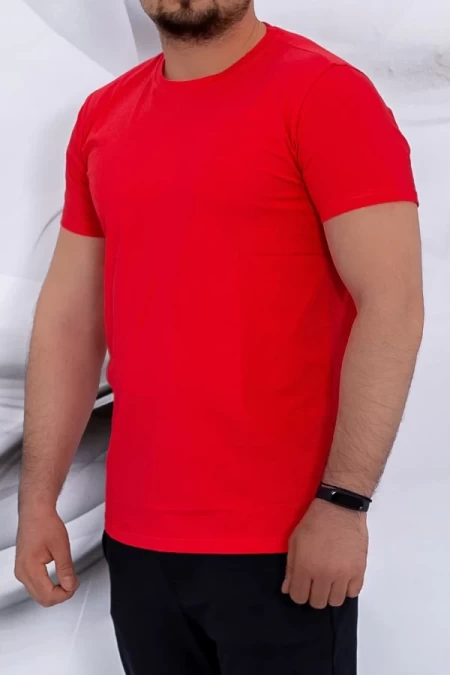 Herren t -Shirt D236 rot Mode