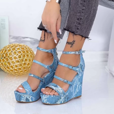 Sandalen auf der XKK511 -Plattform blau Mei