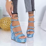 Sandalen auf der XKK511 -Plattform blau Mei