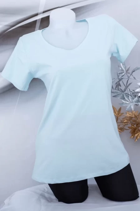 Frauen t -Shirt 1825 hellblau Mode