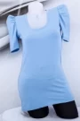 Frauen t -Shirt 1853 Blau Mode