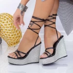 Sandalen auf der XKK305 -Plattform schwarz | Mei