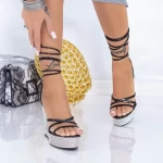 Sandalen auf der XKK305 -Plattform schwarz | Mei