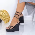 Sandalen auf der XKK305A Black Platform Mei