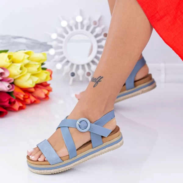 Frauensandalen LM318 Blau Mei