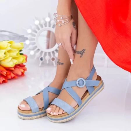 Frauensandalen LM318 Blau Mei