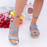 Frauensandalen LM318 Blau Mei