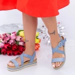 Frauensandalen LM318 Blau Mei