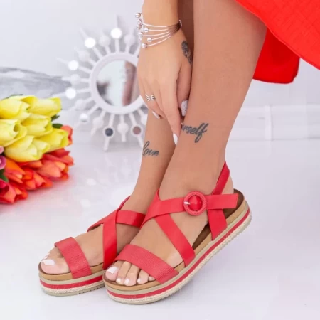 Frauensandalen LM318 rot Mei
