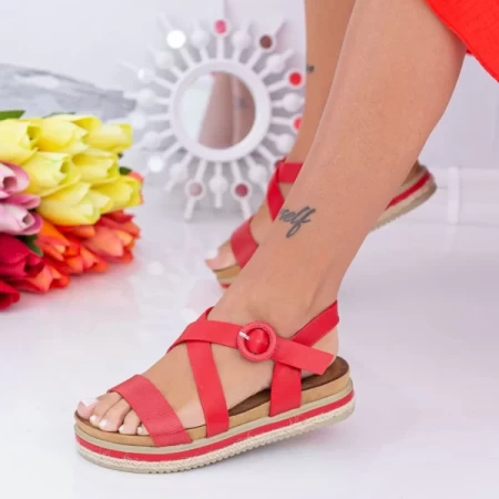 Frauensandalen LM318 rot Mei