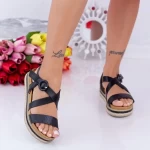 Frauensandalen LM318 Schwarz | Mei