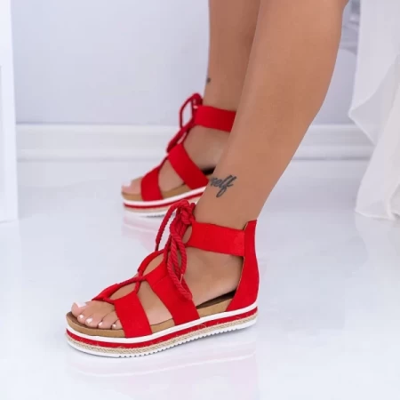 Frauen LM331 Sandalen rot Mei
