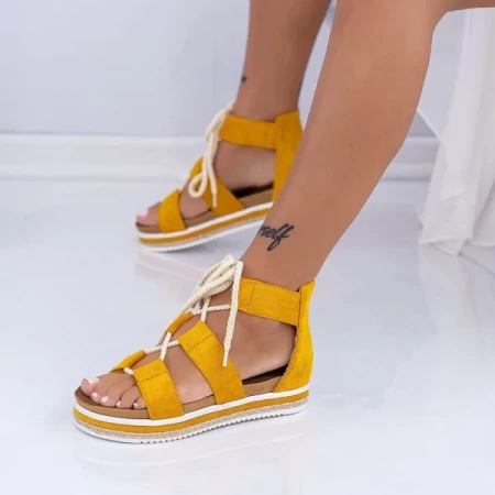 Frauensandalen LM331 Gelb Mei