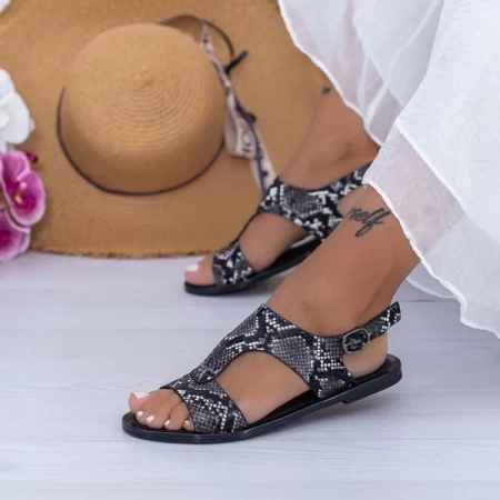 Frauen XQJ5 Sandalen schwarz Mei