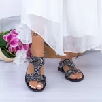 Frauen XQJ5 Sandalen schwarz Mei