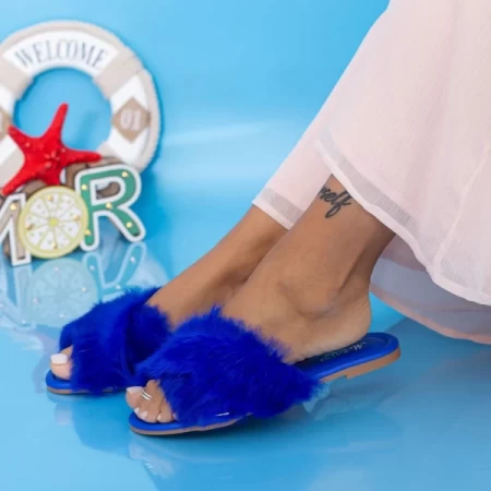 Frauen LE207 Pantoffeln blau Mei