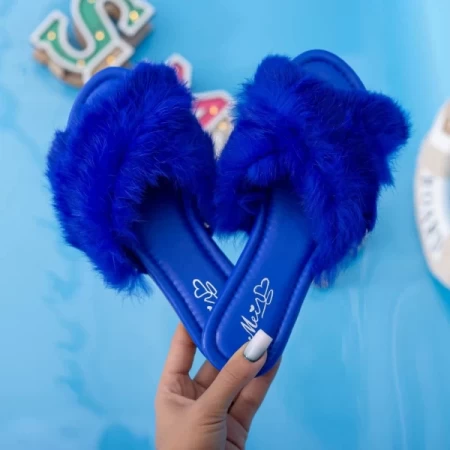 Frauen LE207 Pantoffeln blau Mei