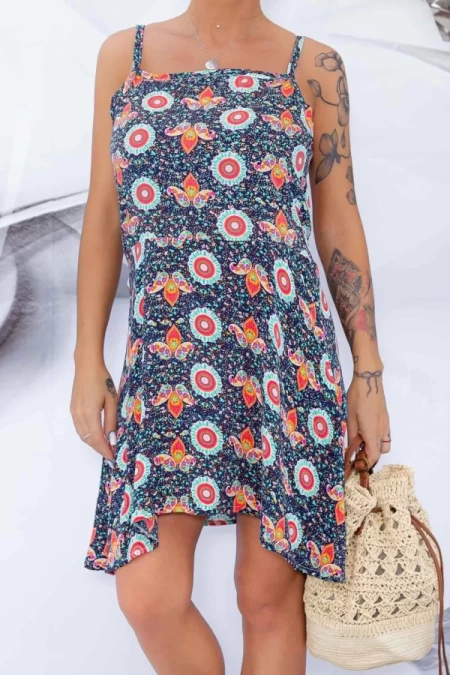 Frauenkleid 102-8 Dunkelblau Mode