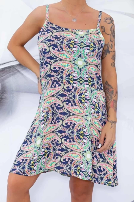 Frauenkleid 102-9 Dunkelblau Mode