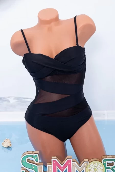 Frauen ein Stück Badeanzug Y1919 Black | Meina