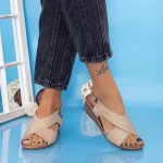 Sandalen auf der Plattform GH1929 Beige | Mei