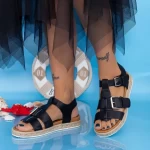 Frauen LE211 Sandalen schwarz Mei