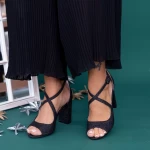 Sandalen mit dicken Absätzen xd83c schwarz | Mei