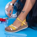 Frauen CS109 Sandalen gelb Mei
