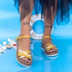 Frauen CS109 Sandalen gelb Mei