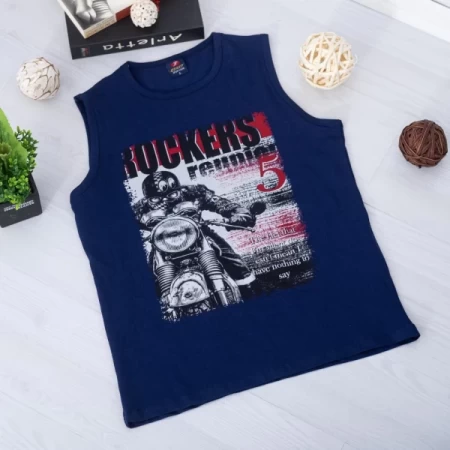Herren M002 T -Shirt dunkelblau Mode
