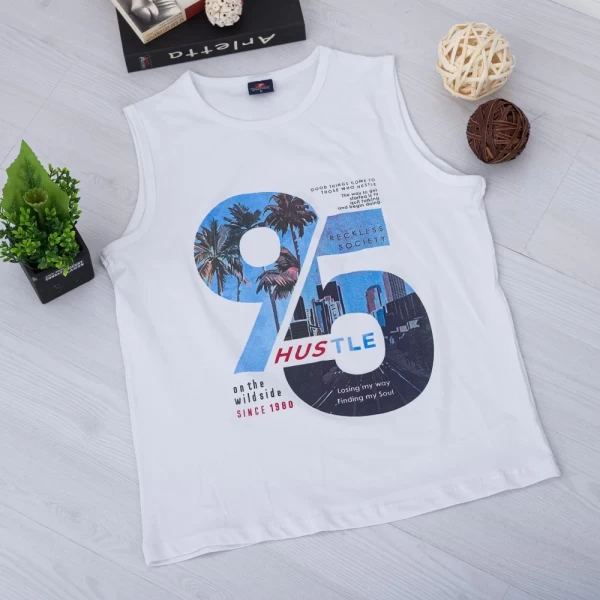 Herren M003 T -Shirt Weiß Mode