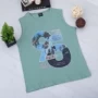 Herren M003 T -Shirt Grün Mode