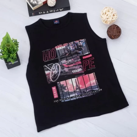 Herren M004 T -Shirt Schwarz Mode