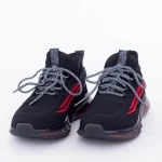 Herren Sportschuhe A03-3 Schwarz-Red | Leopard