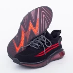 Herren Sportschuhe A03-3 Schwarz-Red | Leopard