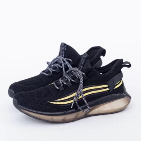 Herren Sportschuhe A03-2 Schwarz-Gold Leopard