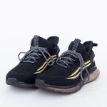 Herren Sportschuhe A03-2 Schwarz-Gold Leopard