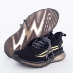 Herren Sportschuhe A03-2 Schwarz-Gold Leopard