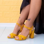 Sandalen mit dicken Absätzen JSZ2 Gelb Mei