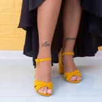 Sandalen mit dicken Absätzen JSZ2 Gelb Mei