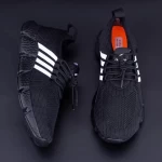 Herren Sportschuhe 002 Black-Biała | Cavsido