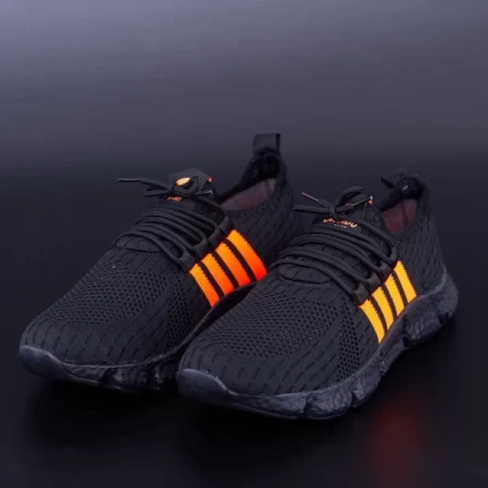 Herren Sportschuhe 002 Schwarz-Orange | Cavsido