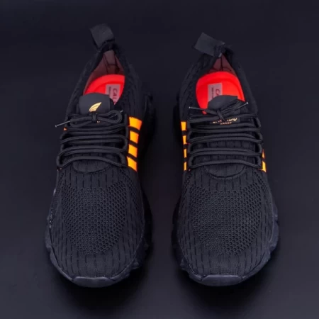 Herren Sportschuhe 002 Schwarz-Orange | Cavsido