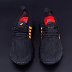 Herren Sportschuhe 002 Schwarz-Orange | Cavsido