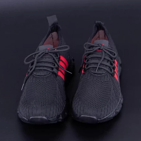 Herren Sportschuhe 002 Schwarz-Rot Cavsido