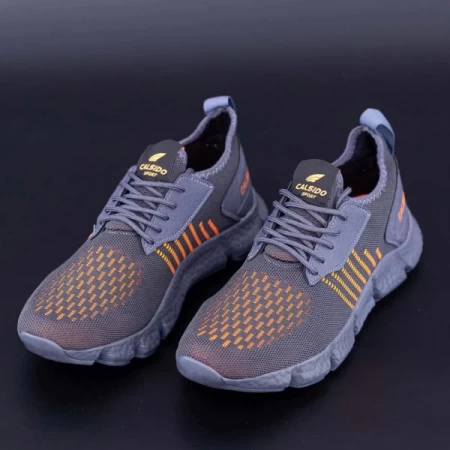 Herren Sportschuhe 005 Gray-Orange | Cavsido