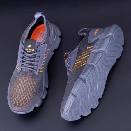 Herren Sportschuhe 005 Gray-Orange | Cavsido