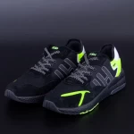 Herren Sportschuhe D-1-5 Black-Green | DCF68