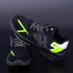 Herren Sportschuhe D-1-5 Black-Green | DCF68